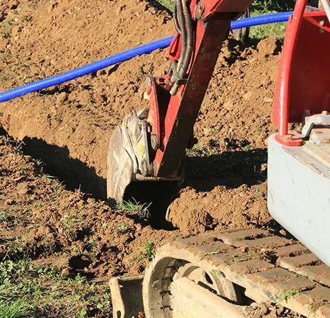 Travaux d'assainissement à Noyant-de-Touraine